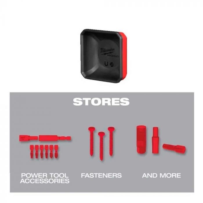 Піддон магнітний Milwaukee Packout, пластик, 100х100мм