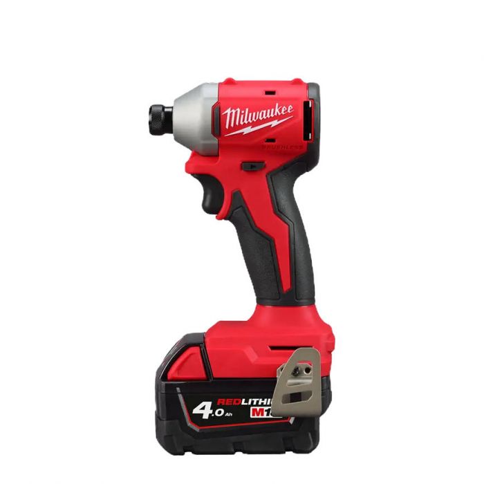 Гвинтоверт ударний акумуляторний Milwaukee M18 BLIDRC-402C 18В АКБ 2х4А·год 0-3600об·хв 190Нм ЗП M12-18C кейс 1.3кг