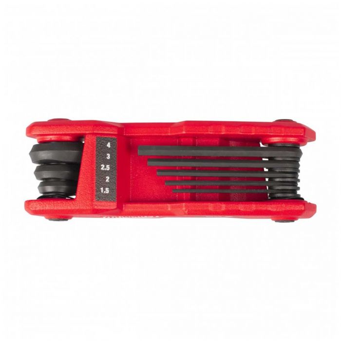 Ключі шестигранні Milwaukee, набір 8шт, 118мм, HEX1.5-8мм, складаються в корпус