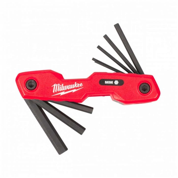 Ключі шестигранні Milwaukee, набір 8шт, 118мм, HEX1.5-8мм, складаються в корпус