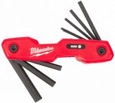 Ключі шестигранні Milwaukee, набір 8шт, 118мм, HEX1.5-8мм, складаються в корпус