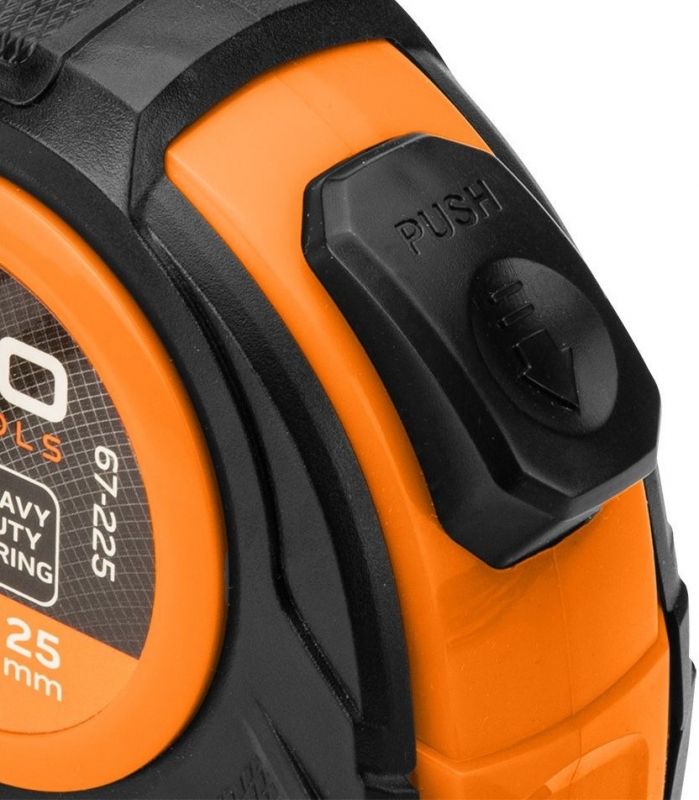 Рулетка Neo Tools, 10мx25мм, з фіксатором змотування