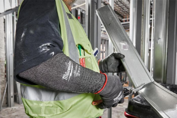 Нарукавники робочі Milwaukee, високоеластичний нейлон, 45см, сірий