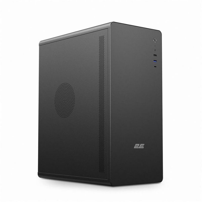 Корпус 2E Credo V500B без БЖ, 1xUSB3.0, 1х USB 2.0, 1xUSB Type-C, 1x120мм, VGA 310мм, ATX, чорний