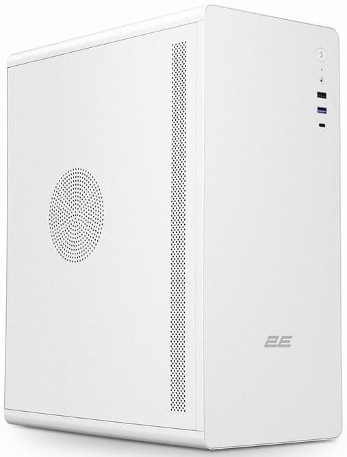 Корпус 2E Credo V500W без БЖ, 1xUSB3.0, 1х USB 2.0, 1xUSB Type-C, 1x120мм, VGA 310мм, ATX, білий
