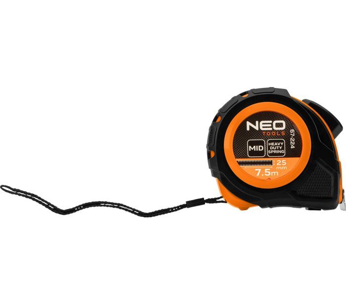 Рулетка Neo Tools, 7.5мx25мм, з фіксатором змотування