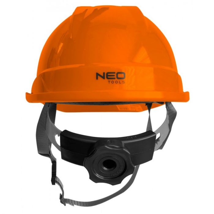 Каска захисна Neo Tools, пластик ABS, пряжка для регулювання, помаранчевий