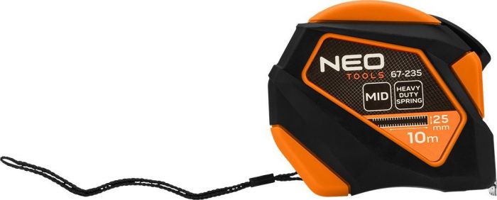 Рулетка Neo Tools, 10мx25мм, з фіксатором змотування, магніт