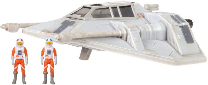 Ігрова колекційна фігурка Star Wars Medium Vehicle Транспорт та фігурка Snowspeeder (Luke Skywalker) 12.5см