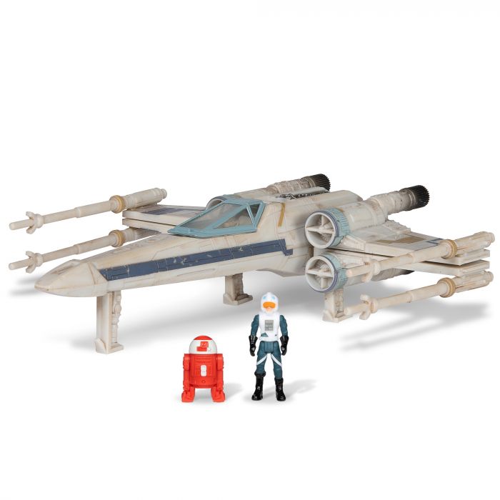 Ігрова колекційна фігурка Star Wars Medium Vehicle Транспорт та фігурка X-Wing (Blue 1) + Antoc Merric & R2-R9 12.5см