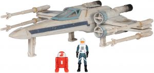 Ігрова колекційна фігурка Star Wars Medium Vehicle Транспорт та фігурка X-Wing (Blue 1) + Antoc Merric & R2-R9 12.5см