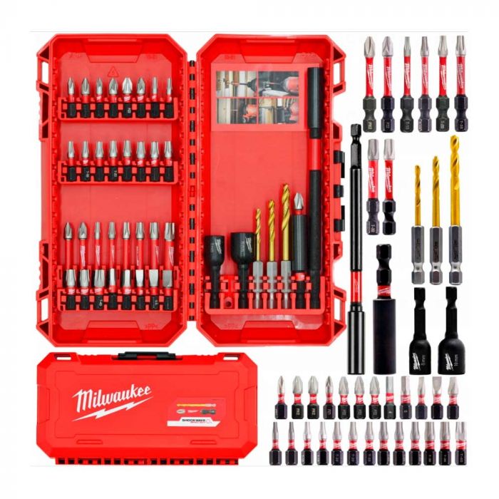 Набір біт і свердл Milwaukee Shockwave, 40шт, сталь, кейс