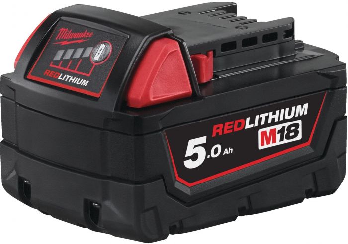 Набір акумулятора та зарядного пристрою Milwaukee NRG-502 12В 1х2А·год Redlithium M12, 18В 2х5А·год Redlithium M18, ЗП M12-18FC