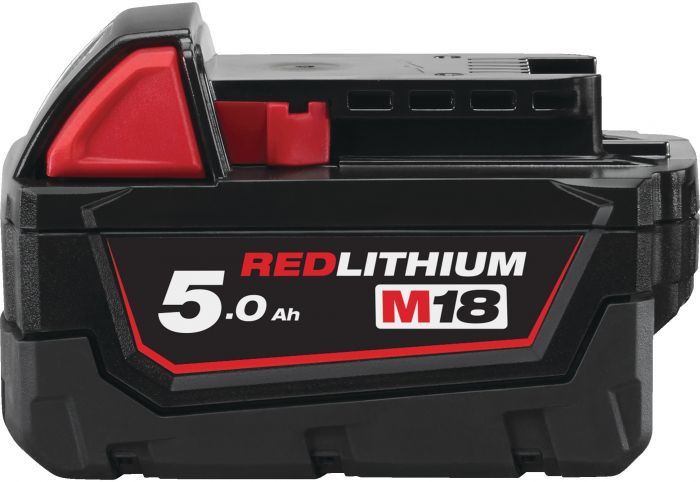 Набір акумулятора та зарядного пристрою Milwaukee NRG-502 12В 1х2А·год Redlithium M12, 18В 2х5А·год Redlithium M18, ЗП M12-18FC