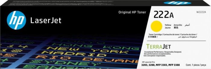 Картридж HP 222A CLJ Pro 3203/3303 Yellow (1200стор)