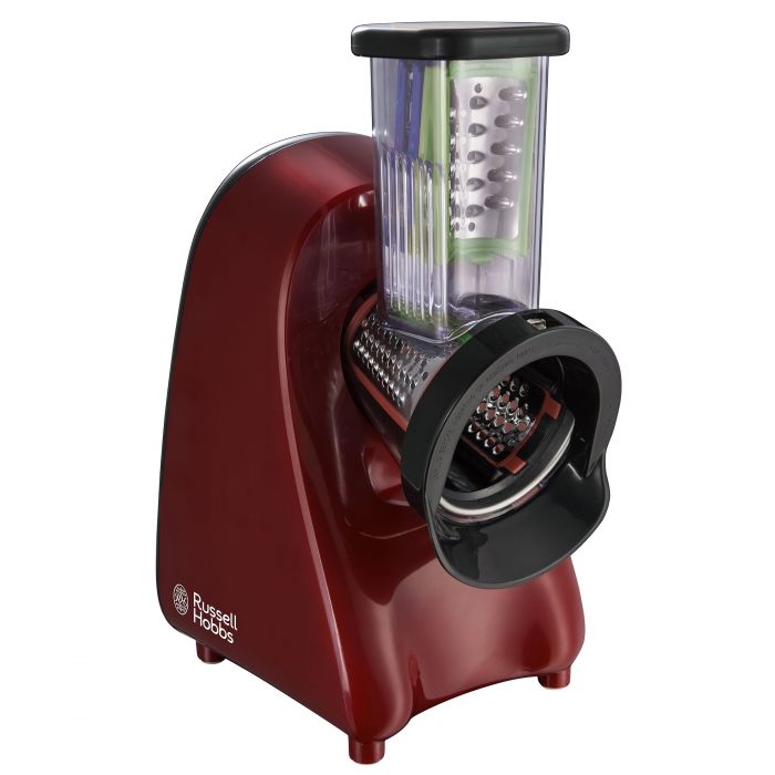Мультирізка Russell Hobbs Desire Slice&Go, 200Вт, 3 насадки, корпус-пластик, червоний