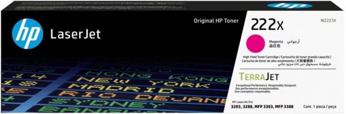 Картридж HP 222X CLJ Pro 3203/3303 Magenta (2500стор)