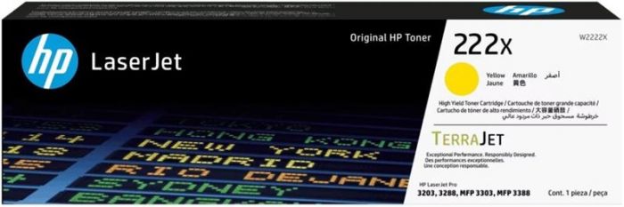 Картридж HP 222X CLJ Pro 3203/3303 Yellow (2500стор)