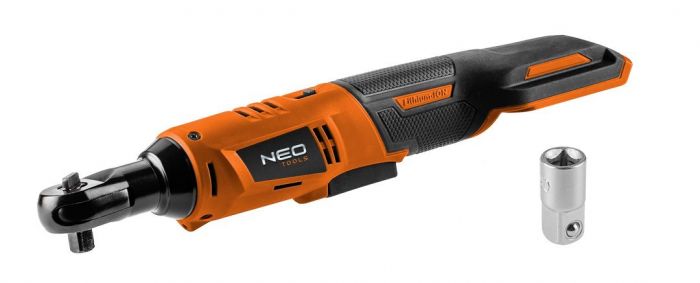 Тріскачка акумуляторна Neo Tool Energy+ 18В 250об·хв 60Нм 3/8" адаптер 1/2" 0.89кг без АКБ та ЗП