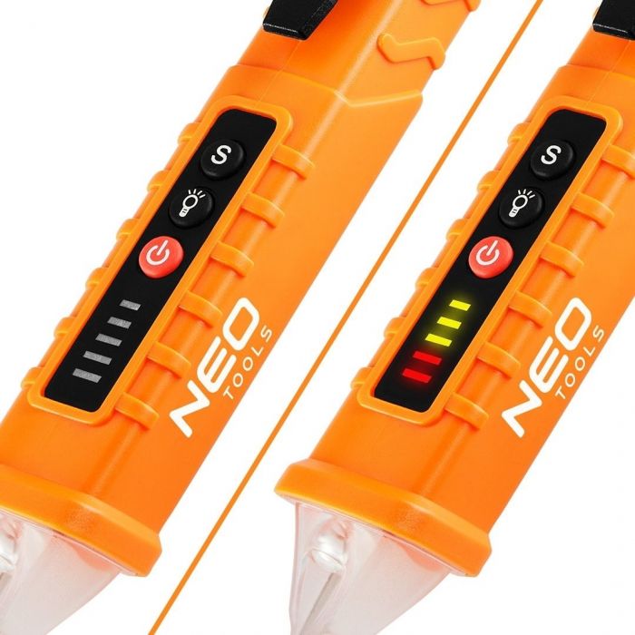 Детектор напруги Neo Tools, 12-1000В, кат.1000В, 2х1.5В ААА