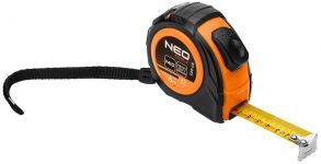 Рулетка Neo Tools, 5мx25мм, з фіксатором змотування