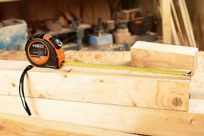 Рулетка Neo Tools, 5мx19мм, з фіксатором змотування