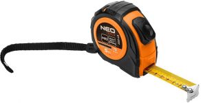 Рулетка Neo Tools, 5мx19мм, з фіксатором змотування