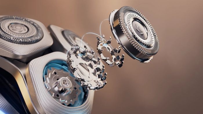 Бритва електр. Philips Series i9000 Prestige SkinIQ,  бритв.головок-3, Li-Ion, сух.+волог., індикатор заряду, твердий чохол, синій