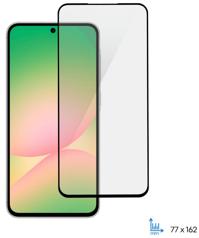 Захисне скло 2E для Samsung Galaxy A56 5G (A566), 2.5D FCFG, (1 Pack), чорна рамка