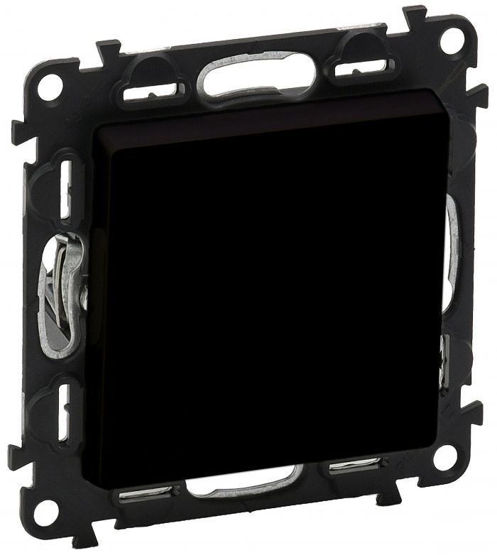 Перемикач проміжний Legrand Valena Life, 10AX, 250V, гвинтові клеми, матовий чорний