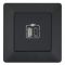 Рамка 1 пост Legrand Valena Life, матовий чорний