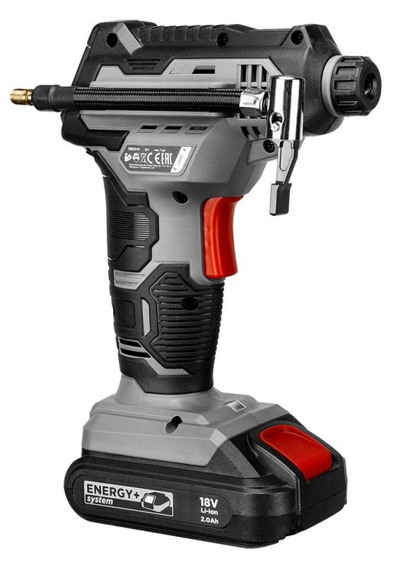 Компресор автомобільний акумуляторний GRAPHITE Energy+ 18В 7бар 0.73кг без АКБ та ЗП