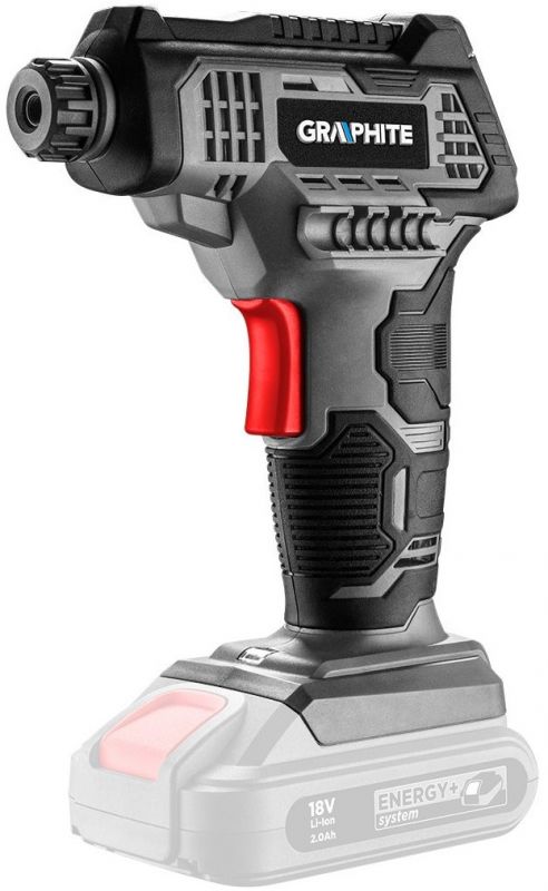Компресор автомобільний акумуляторний GRAPHITE Energy+ 18В 7бар 0.73кг без АКБ та ЗП