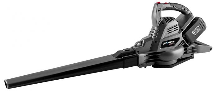 Повітродув-пилосос садовий акумуляторний GRAPHITE Energy+ 36В 200км/год мішок 35л 3.9кг без АКБ та ЗП
