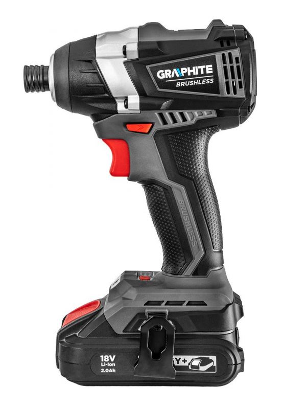 Гайковерт ударний GRAPHITE Energy+ 18В безщітковий 2700об·хв 200Нм 3 швидкості 1.2кг без АКБ та ЗП