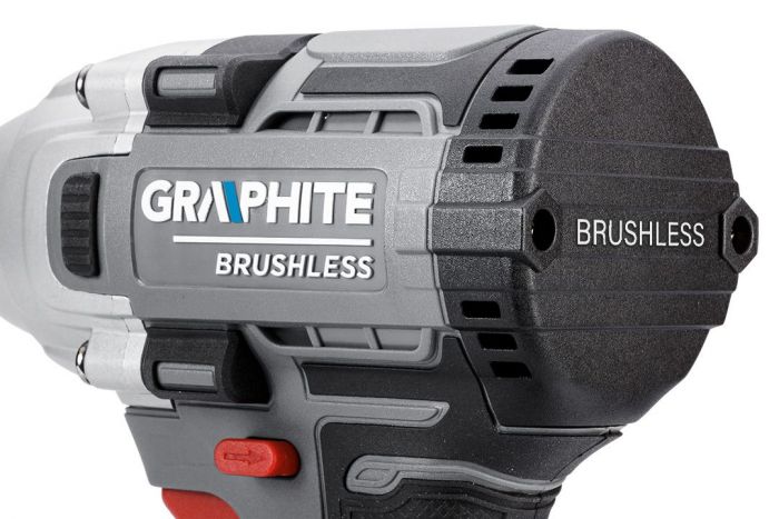 Гайковерт ударний GRAPHITE Energy+ 18В безщітковий 2600об·хв 330Нм 1/2" 0.9кг без АКБ та ЗП