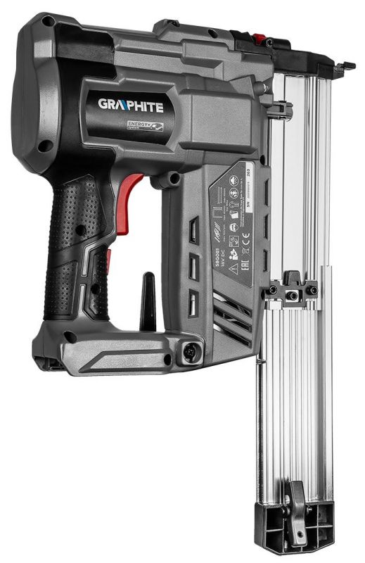 Цвяхозабивач акумуляторний GRAPHITE Energy+ 18В цвяхи до 50мм скоби до 40мм 2.64кг без АКБ та ЗП