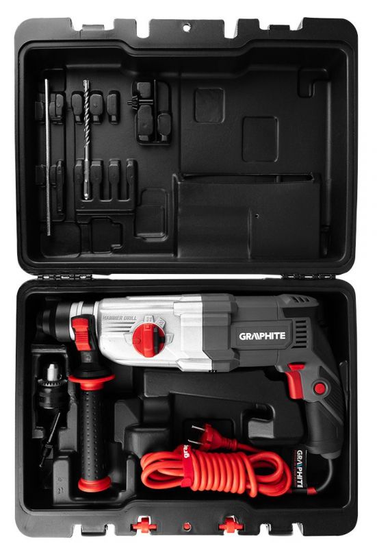 Перфоратор GRAPHITE SDS-plus 900Вт 3.4Дж кейс 6.1кг