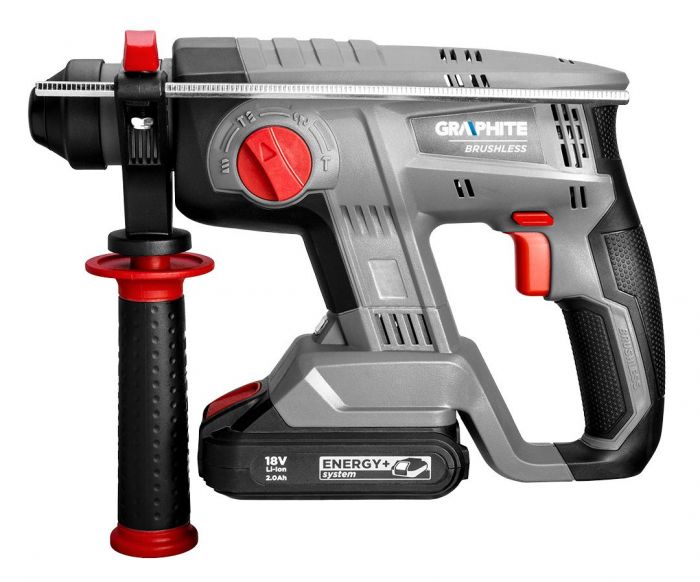 Перфоратор акумуляторний GRAPHITE Energy+ SDS-plus 18В 2.2Дж 2.26кг без АКБ та ЗП