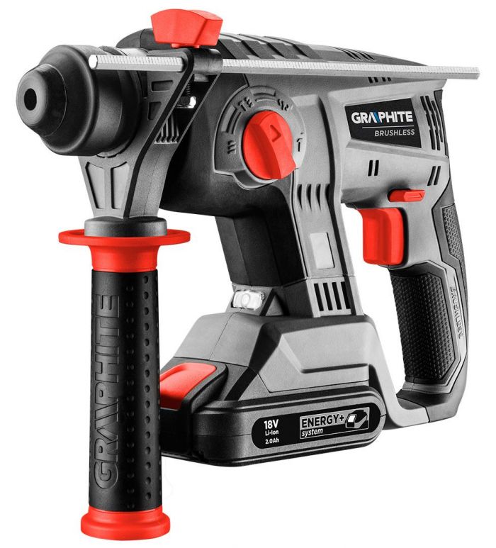 Перфоратор акумуляторний GRAPHITE Energy+ SDS-plus 18В 2.2Дж 2.26кг без АКБ та ЗП