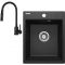 Набір для кухні Deante Corio, гранітна мийка ZRC_2103 + зміш. BOC_N74M, графіт
