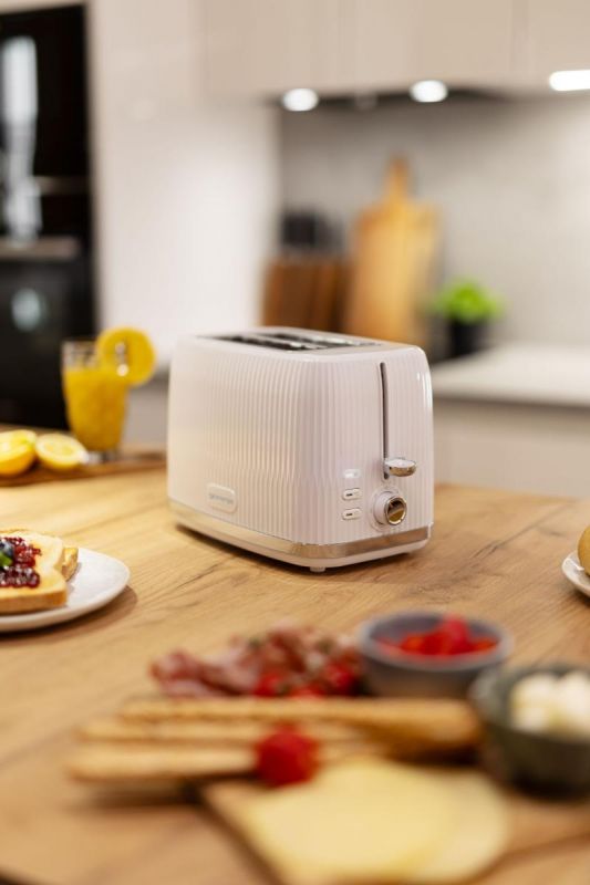 Тостер Gorenje, 850Вт, пластик/метал, білий