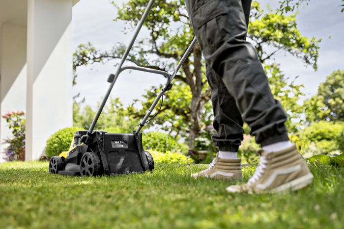 Газонокосарка акумуляторна Karcher LMO 4-18 Dual 18В акб 1х5А·год 37см 25-65мм