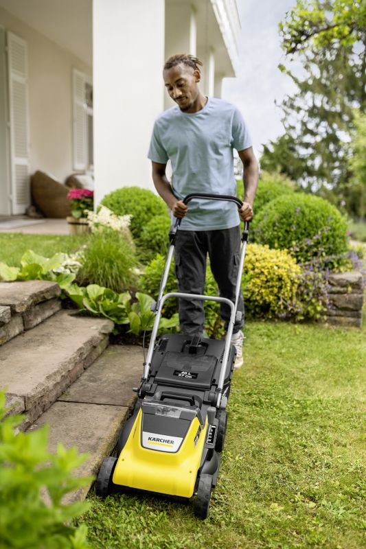 Газонокосарка акумуляторна Karcher LMO 4-18 Dual 18В 37см 25-65мм без АКБ та ЗП