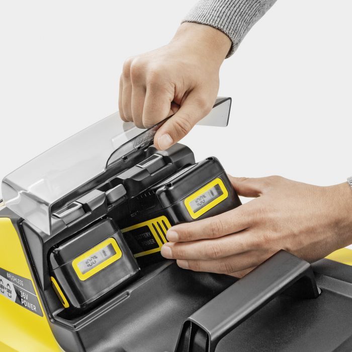 Газонокосарка акумуляторна Karcher LMO 4-18 Dual 18В 37см 25-65мм без АКБ та ЗП