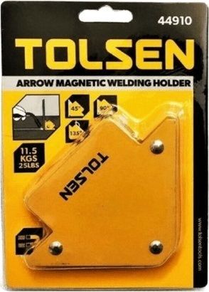 Кутник зварювальний Tolsen магнітний, кут 45/75/135°, 11.3кг
