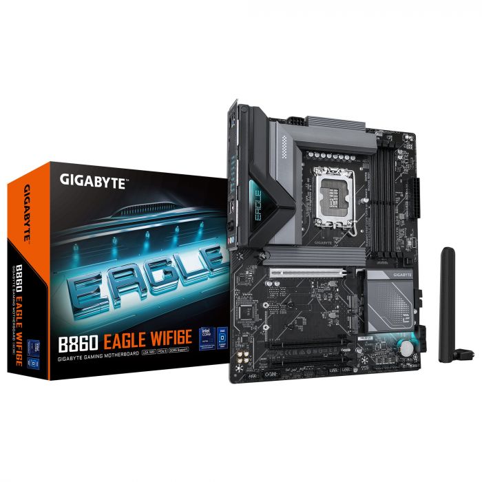 Материнська плата GIGABYTE B860 EAGLE WIFI6E s1851 B860 4xDDR5 M.2 Wi-Fi BT HDMI DP ATX