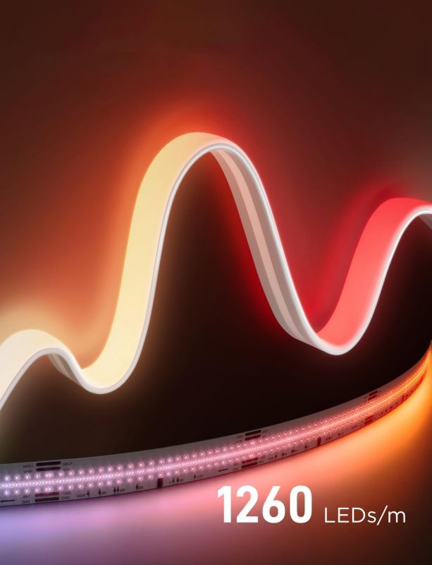 Стрічка світлодіодна розумна Govee H61E5 COB Strip Light Pro, 3м, RGBIC+W, WI-FI/Bluetooth, білий