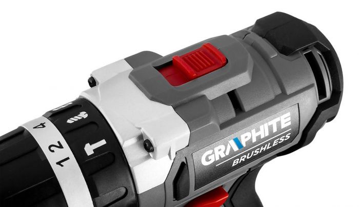 Шурупокрут-дриль акумуляторний GRAPHITE Energy+ 18В безщітковий 58Нм 3 швидкості 0-500·0-1700об·хв 1.21кг без АКБ та ЗП