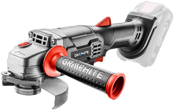 Шліфмашина кутова акумуляторна GRAPHITE Energy+ 18В 125 мм 18В 10000об·хв 1.51кг без АКБ та ЗП